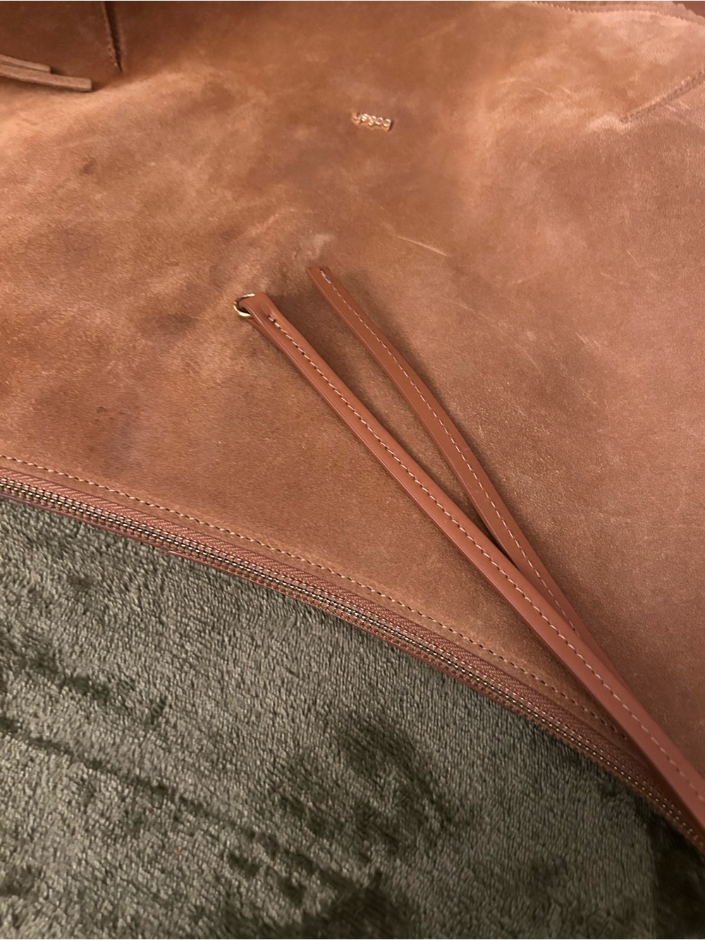 ba&sh Swing Fringed Suede Shoulder Bag -
Cognac Brown (As-ls) - Picture 9 of 14